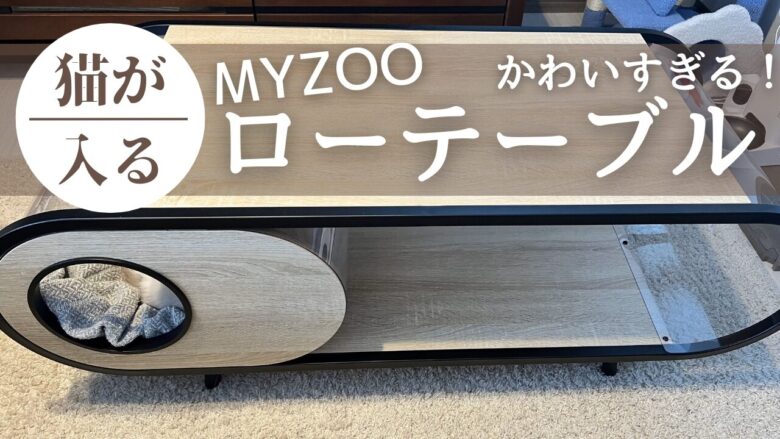 猫も大満足！MYZOOのローテーブルがかわいすぎる！！