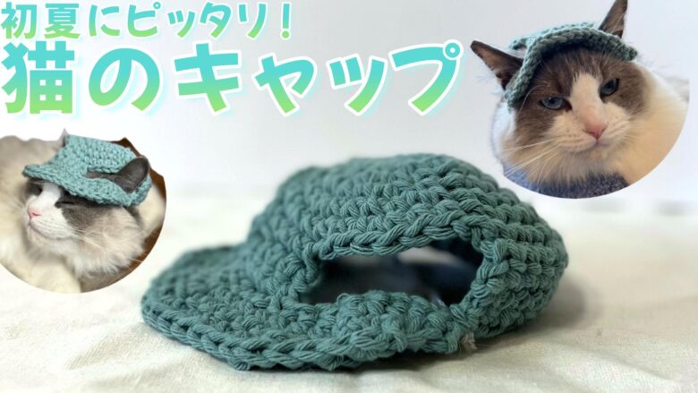 初夏にぴったり！猫のためのキャップの編み方