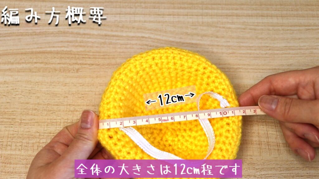 全体の大きさは12cm程です