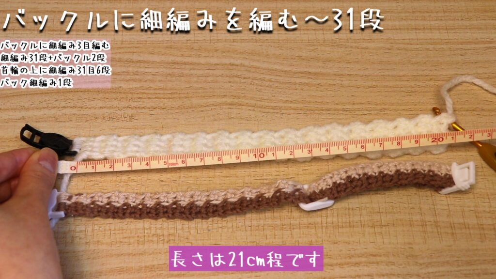 長さは21cm程です