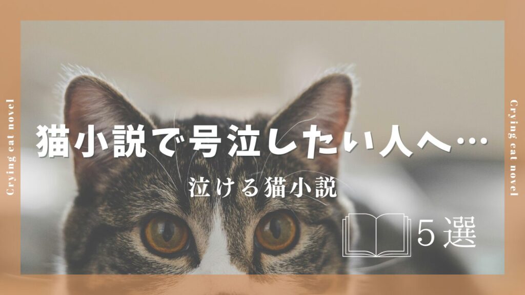 猫小説で号泣したい人へ…泣ける猫小説5選