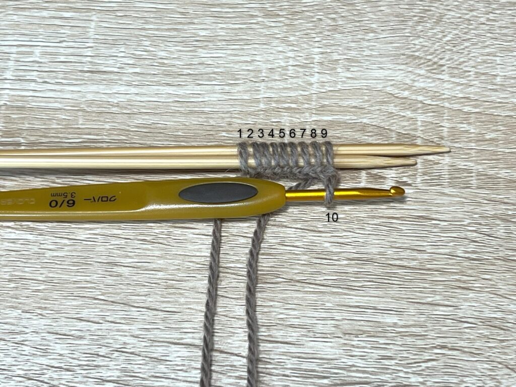 かぎ針を使った作り目の数え方
