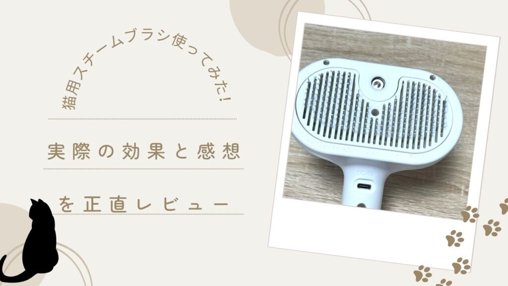 猫用スチームブラシ使ってみた！実際の効果と感想を正直レビュー
