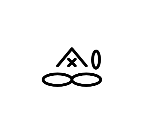 目の編み図