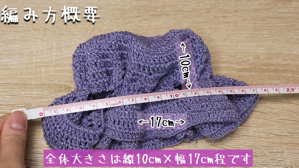 全体大きさは縦10cm×幅17cm程です