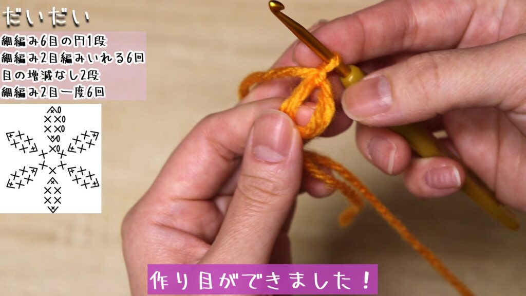 作り目ができました!