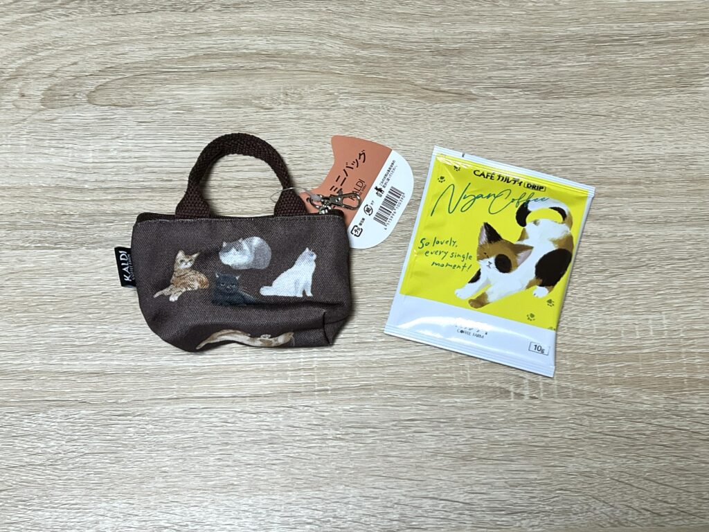 ネコミニバッグ、ニャンコーヒー