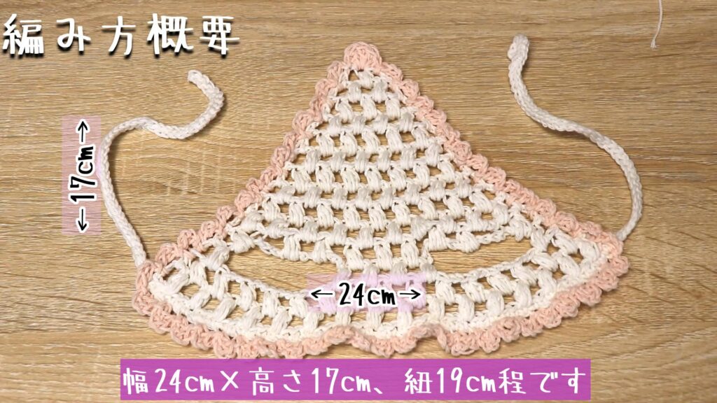 幅24cm×高さ17cm、紐19cm程です