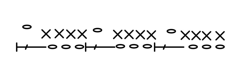 縁編み　細編み　肩ひも部分
