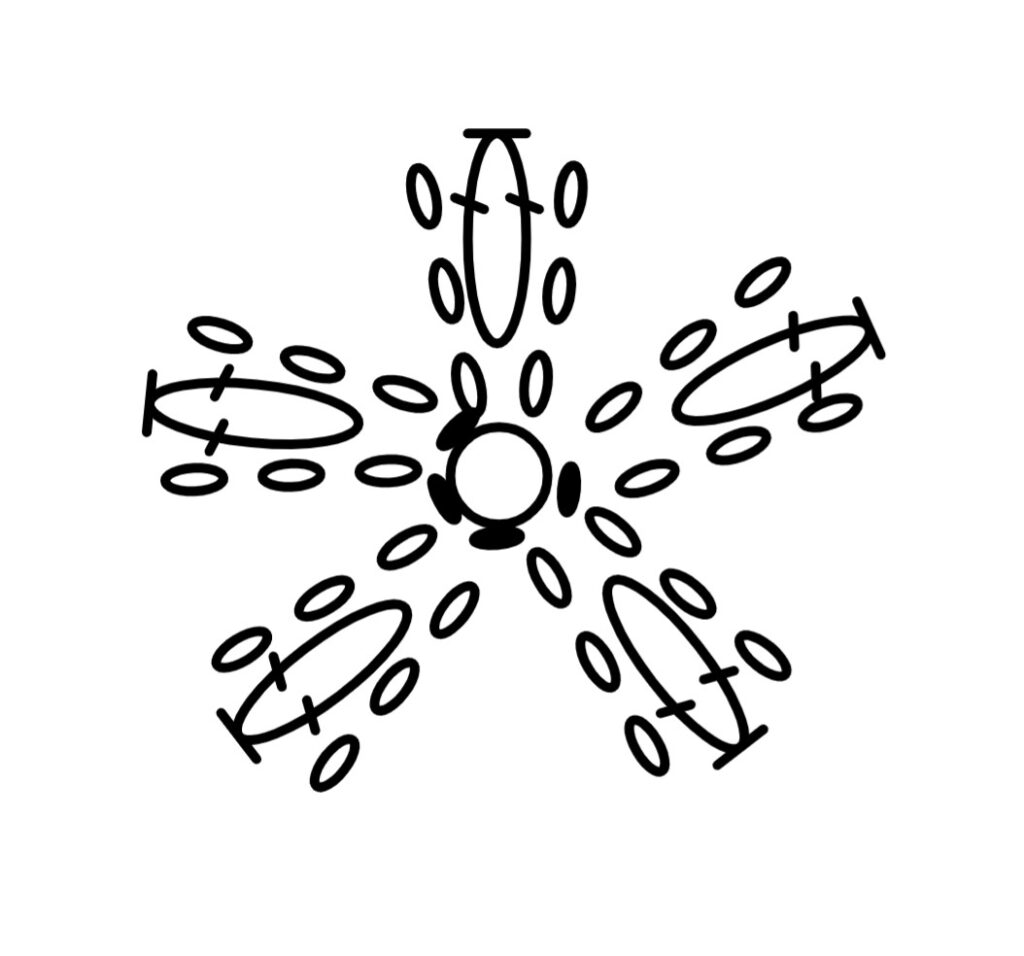 花の編み図