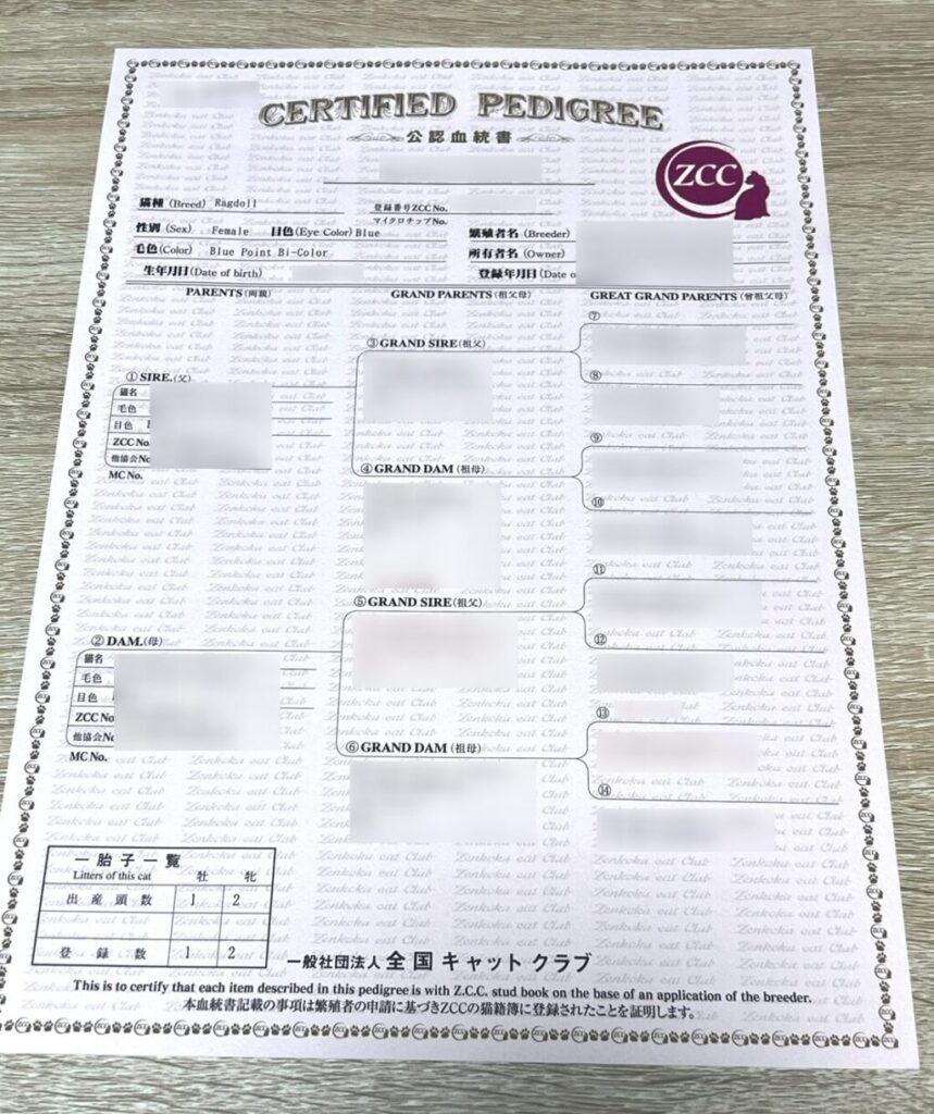 血統書