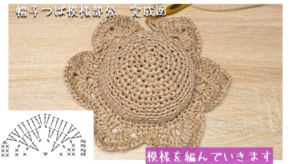 模様を編んでいきます